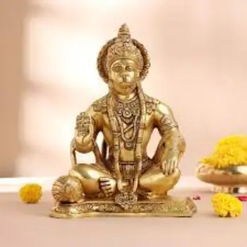 Brass Hanuman Statue 